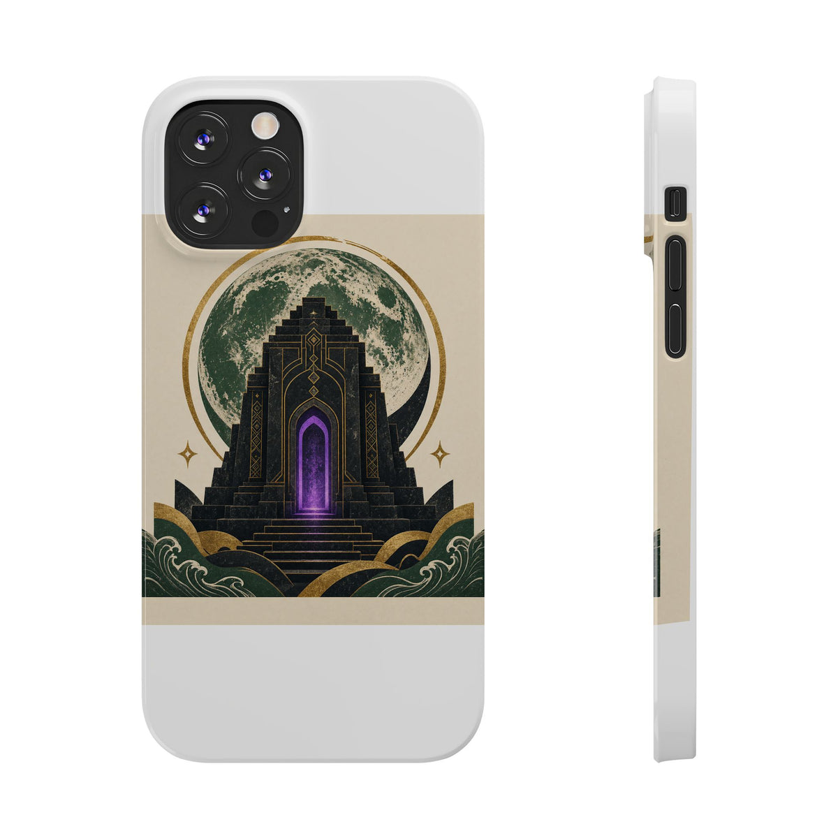Brutalist Moon — Phone Case