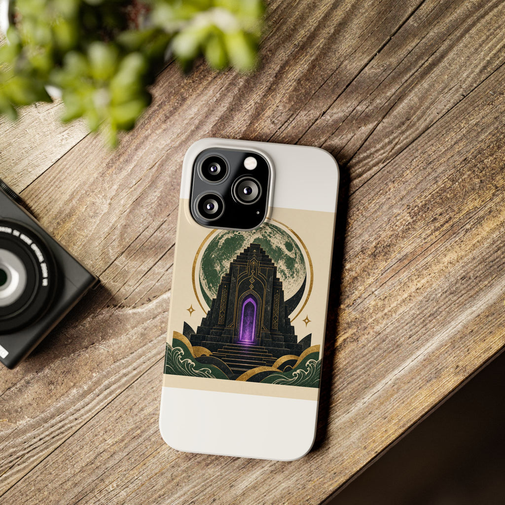 Brutalist Moon — Phone Case