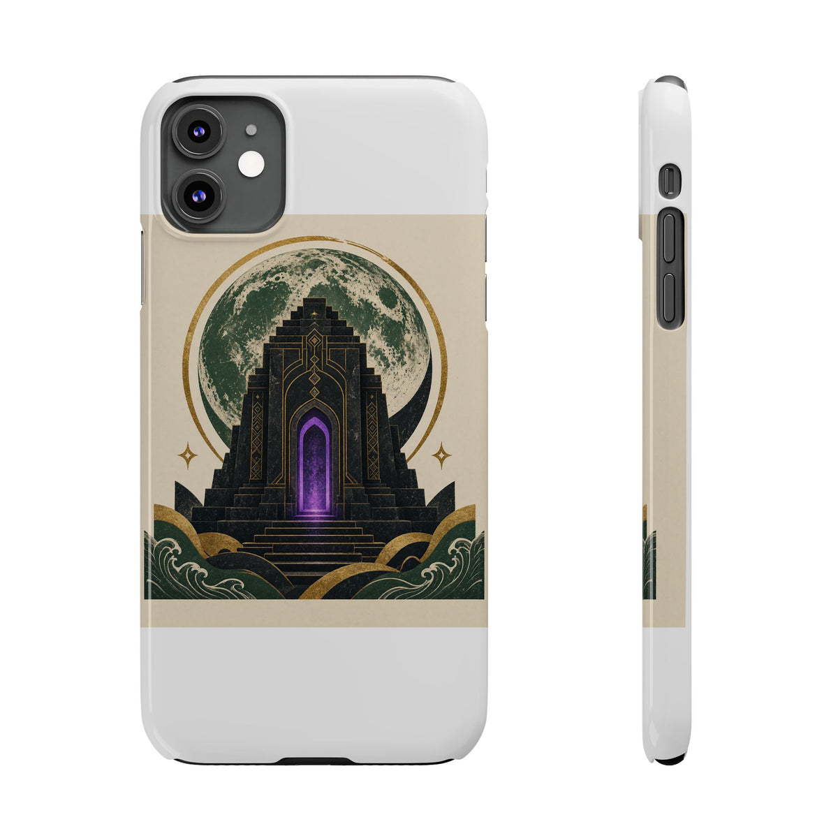 Brutalist Moon — Phone Case