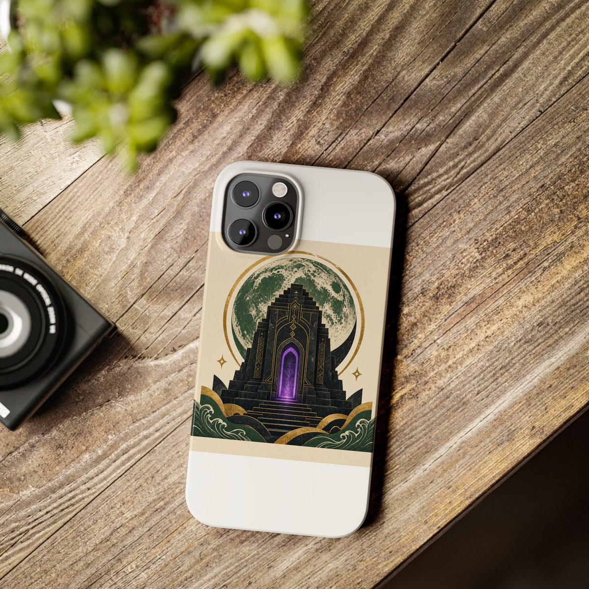 Brutalist Moon — Phone Case