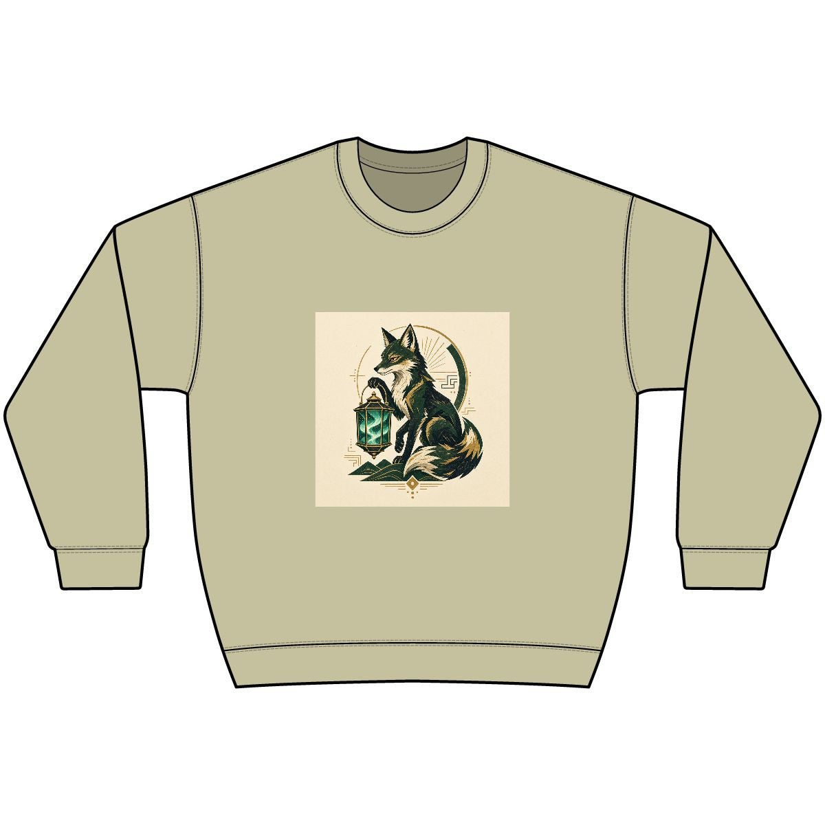 Fox Lantern — Crewneck Sweatshirt