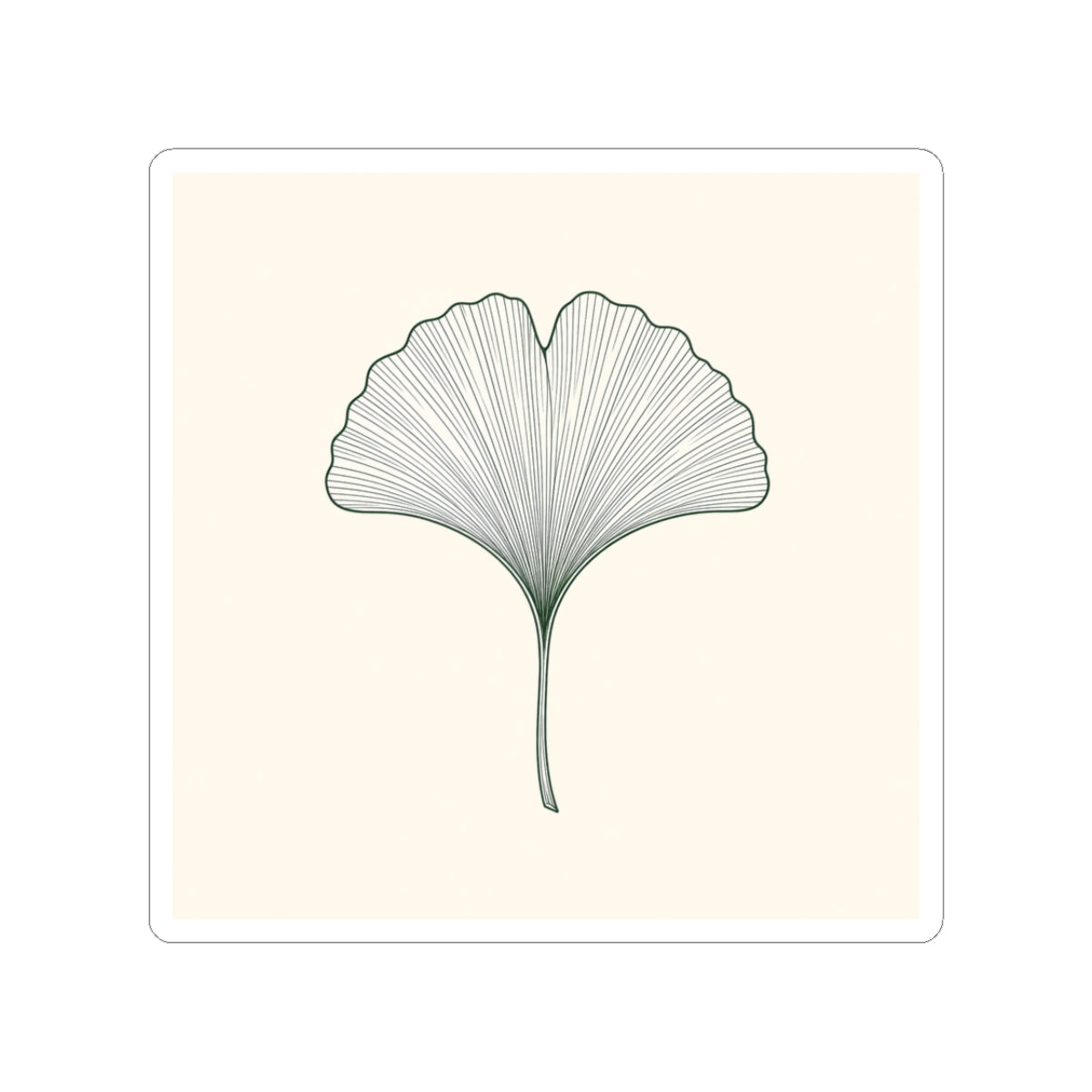 Ginkgo Fan — Sticker