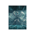 Ice Specimen Wall Art Print — Teal Winged Translucent Poster 18x24