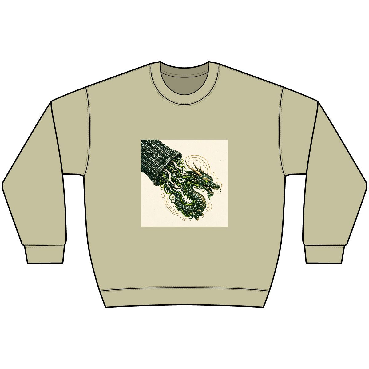 Knit Dragon — Crewneck Sweatshirt