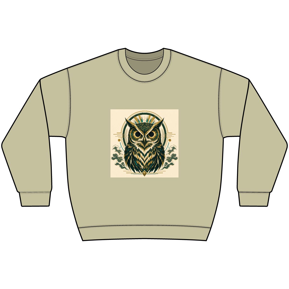 Owl Eclipse — Crewneck Sweatshirt