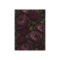Plum Noir Bloom — Dark Floral Wall Art