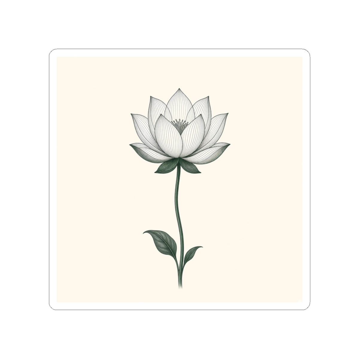 Quiet Lotus — Sticker