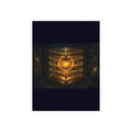 Solar Archive Wall Art Print — Gold Sun Plate Space Poster 18x24