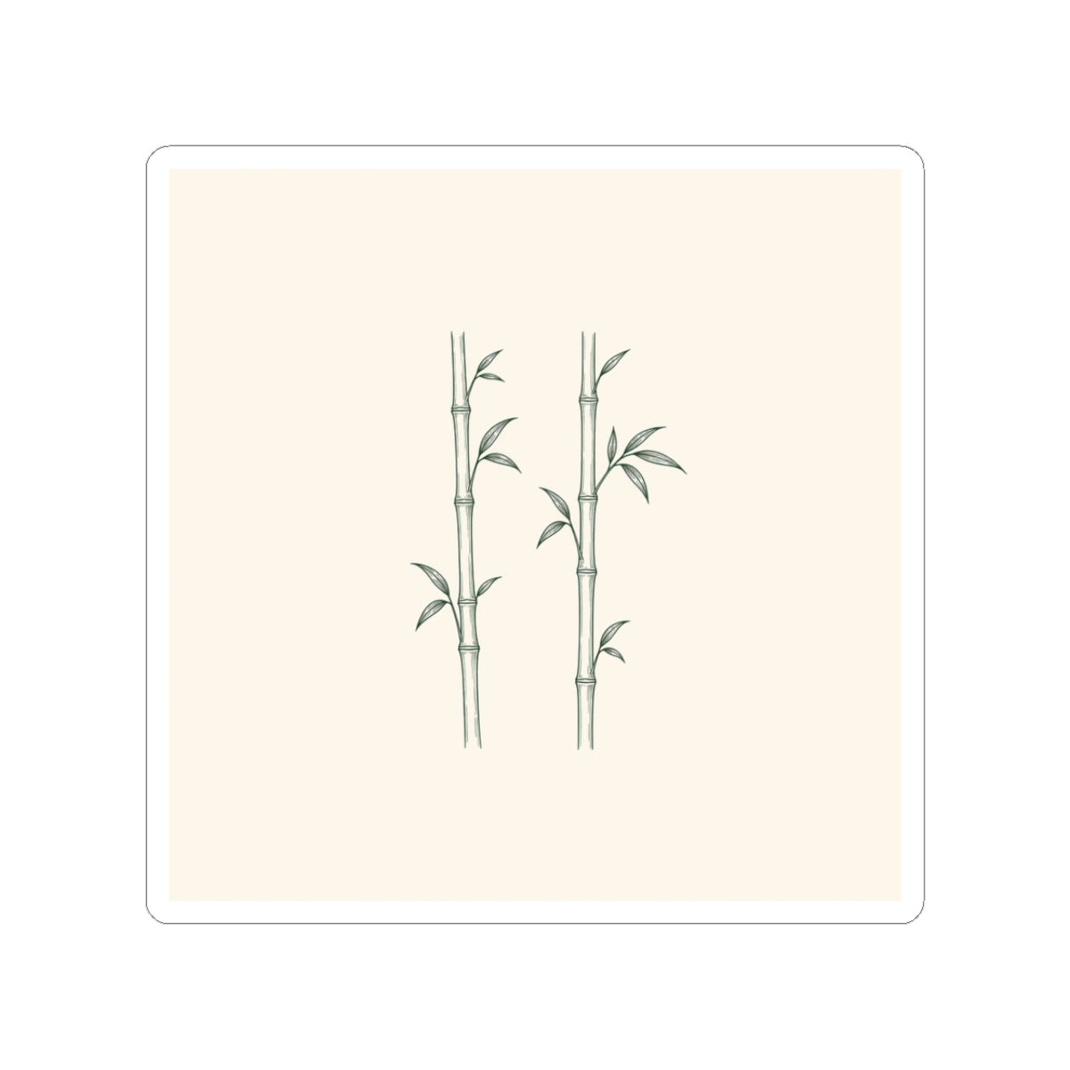Twin Bamboo — Sticker