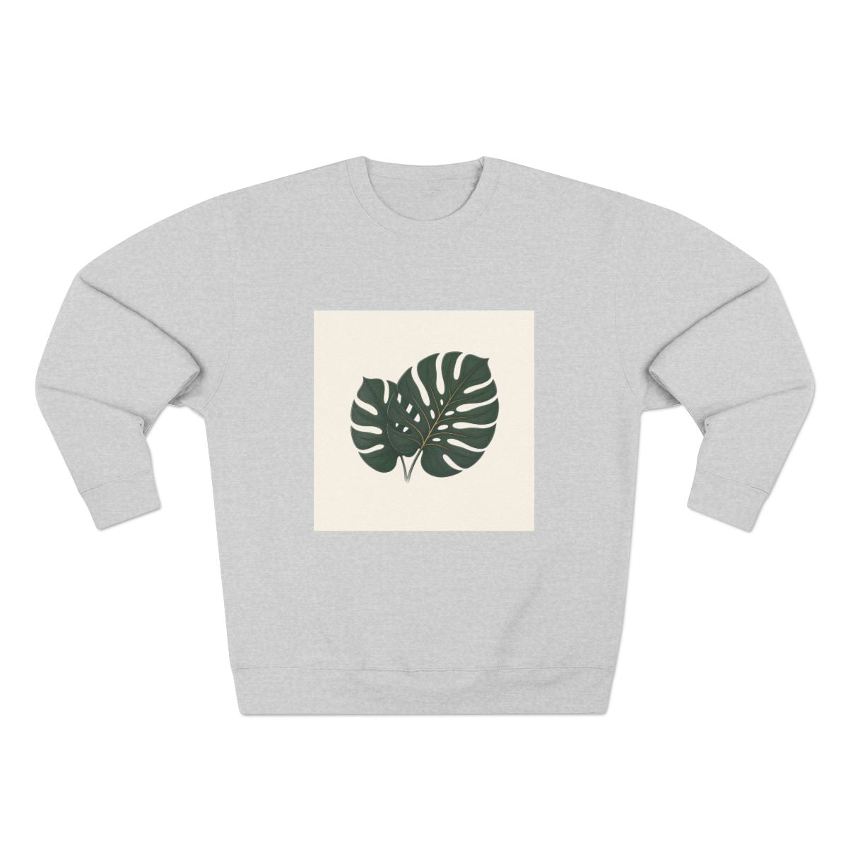 Twin Monstera — Crewneck Sweatshirt