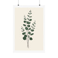 Vertical Eucalyptus — Botanical Line Art Print