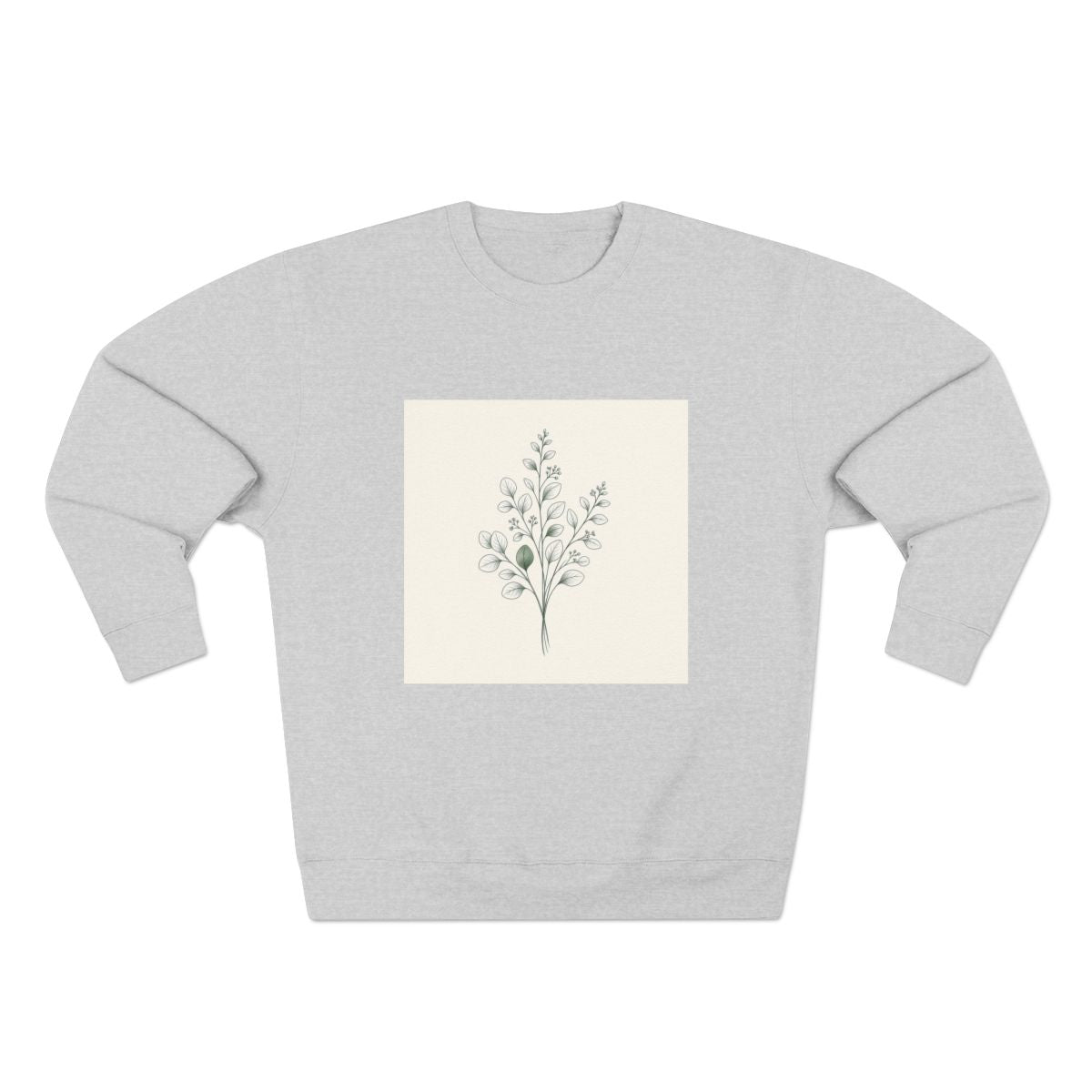 Vertical Eucalyptus — Crewneck Sweatshirt